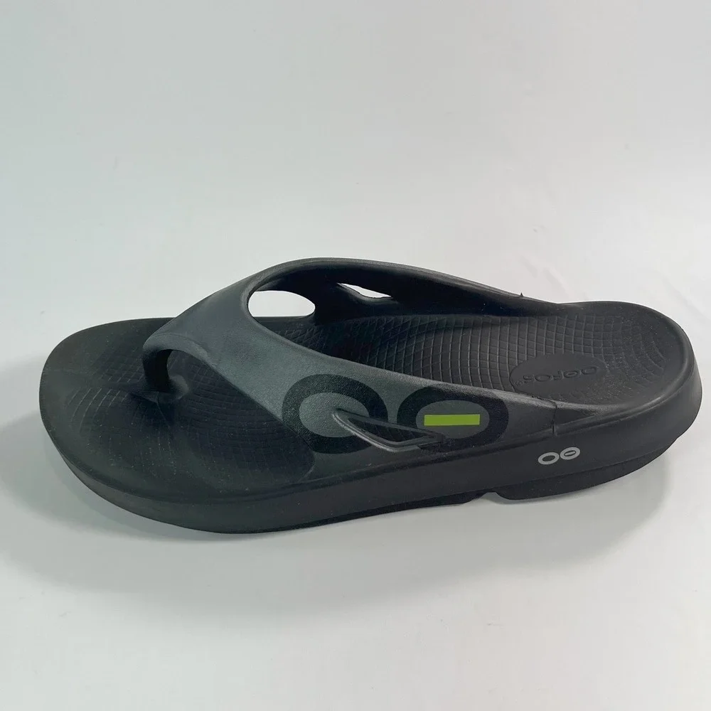 OOFOS OOriginal Sport Unisex Mens 13 Womens 15 BlackGraphite Recovery Flip-Flops
